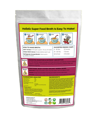 Goats Milk + Bone Broth Base Max* Joint, Skin & Coat Support Broth* The Petz Kitchen Dog & Cat