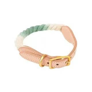 Luxe Royal Leather Rope Collar  - Size:   | Pack Of: 1