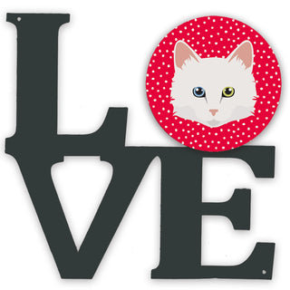 Cat Love Metal Wall Artwork LOVE - Size: 12 X 12 | Pack Of: 1
