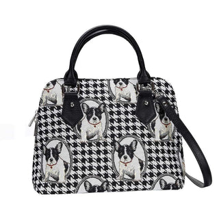 French Bulldog Convertible Top Handle Purse Handbag