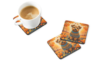 Norfolk Terrier Fall Foam Coasters