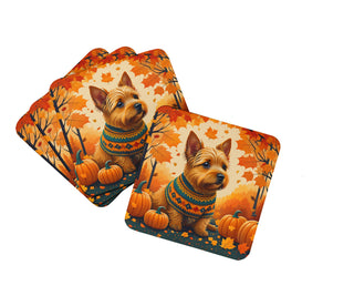 Norfolk Terrier Fall Foam Coasters