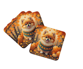 Norfolk Terrier Fall Foam Coasters