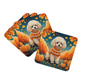 Norfolk Terrier Fall Foam Coasters