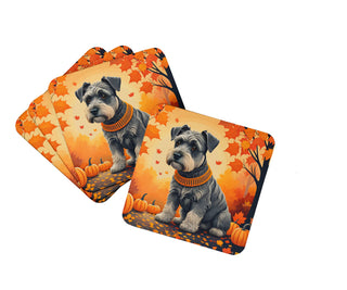 Norfolk Terrier Fall Foam Coasters