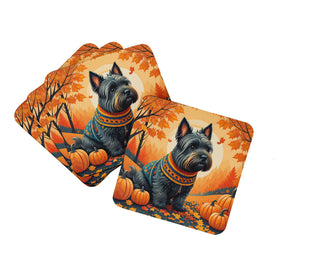 Norfolk Terrier Fall Foam Coasters