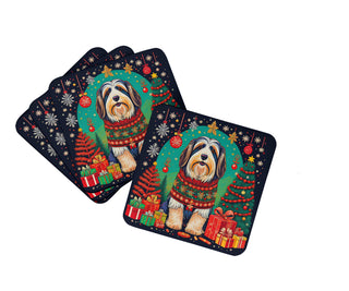 Australian Shepherd Christmas Foam Coasters
