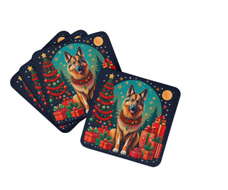 Australian Shepherd Christmas Foam Coasters