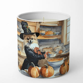 Pomeranian Fall Kitchen Pumpkins Decorative Soy Candle