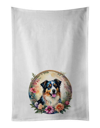 American Staffordshire Terrier and Flowers Foam Coasters