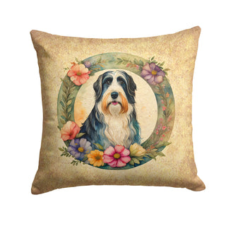 American Staffordshire Terrier and Flowers Foam Coasters