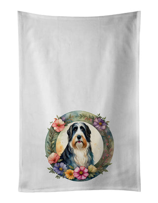 American Staffordshire Terrier and Flowers Foam Coasters
