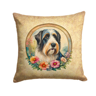 American Staffordshire Terrier and Flowers Foam Coasters