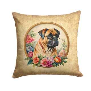 Bullmastiff and Flowers Foam Coasters