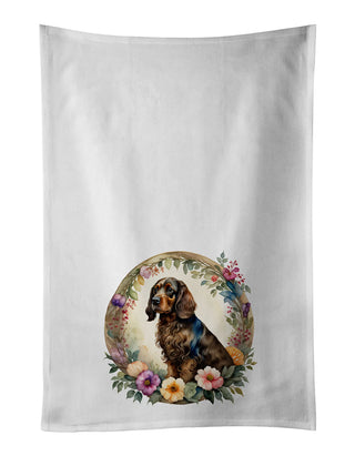 English Cocker Spaniel and Flowers Foam Coasters