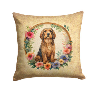 Otterhound and Flowers Foam Coasters