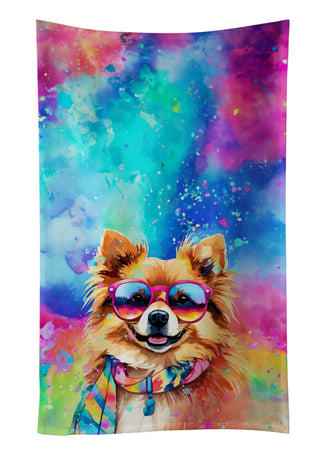 Pomeranian Hippie Dawg Kitchen Towel