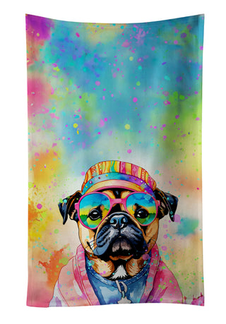 Pomeranian Hippie Dawg Kitchen Towel