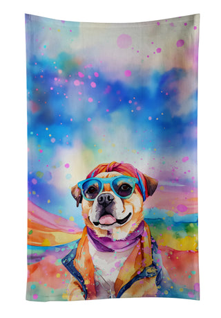 Pomeranian Hippie Dawg Kitchen Towel