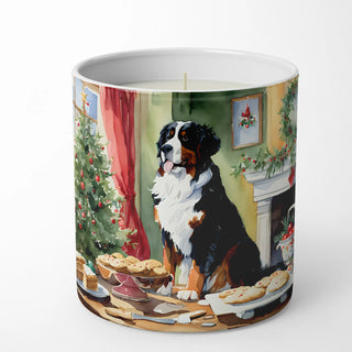 Bernese Mountain Dog Christmas Cookies Decorative Soy Candle