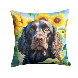 American Hairless Terrier in Sunflowers Foam Coasters