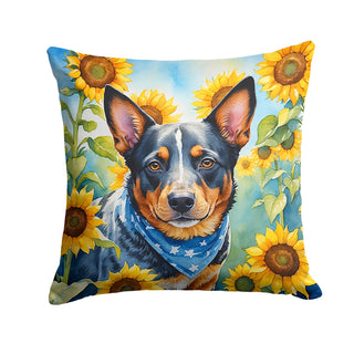 American Hairless Terrier in Sunflowers Foam Coasters