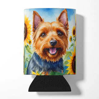 American Hairless Terrier in Sunflowers Foam Coasters
