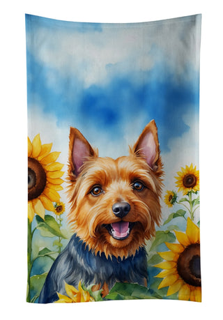 American Hairless Terrier in Sunflowers Foam Coasters