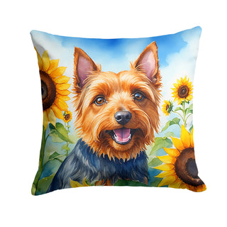 American Hairless Terrier in Sunflowers Foam Coasters
