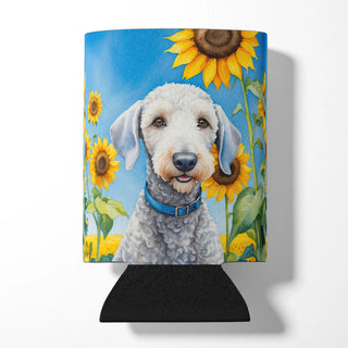 Bearded Collie in Sunflowers Foam Coasters