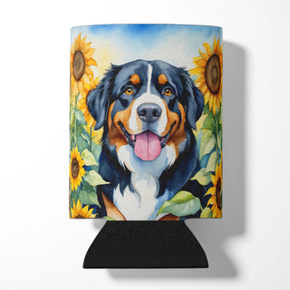 Bearded Collie in Sunflowers Foam Coasters