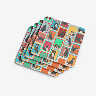 Lots of Bernese Mountain Dog Foam Coasters