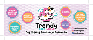 "Oh la la" French Bulldog Dog Walking Messenger Bag Set