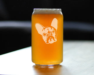 French Bulldog Beer Can Pint Glass - Frenchie Gifts