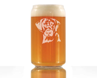 Labrador Face Beer Can Pint Glass - Black Lab Dog Gifts