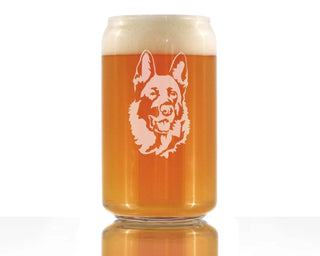 German Shepherd Beer Can Pint Glass - Dog Gifts