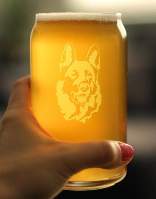 German Shepherd Beer Can Pint Glass - Dog Gifts