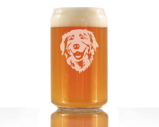 Golden Retriever Beer Can Pint Glass - Dog Gifts