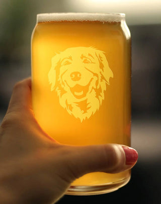 Golden Retriever Beer Can Pint Glass - Dog Gifts