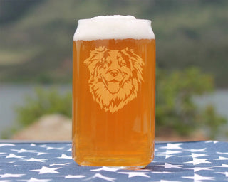 Australian Shepherd Beer Can Pint Glass - Dog Gifts