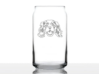 Cavalier King Charles Spaniel Beer Can Pint Glass Dog Gifts