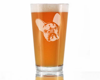 French Bulldog Pint Glass for Beer - Frenchie Gifts