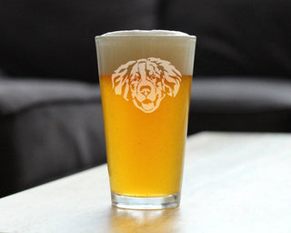 Bernese Mountain Dog Pint Glass for Beer - Dog Gifts