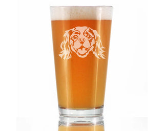 Cavalier King Charles Spaniel Pint Glass for Beer Dog Gifts