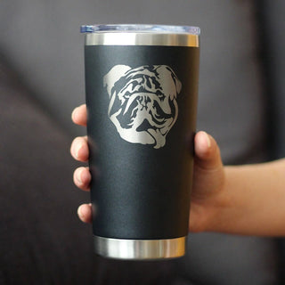 English Bulldog Insulated Travel Tumbler - Dog Gifts