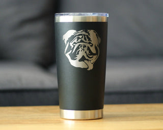 English Bulldog Insulated Travel Tumbler - Dog Gifts