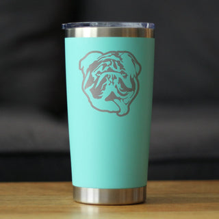 English Bulldog Insulated Travel Tumbler - Dog Gifts