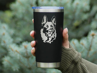 German Shepherd Insulated Travel Tumbler - Dog Gifts
