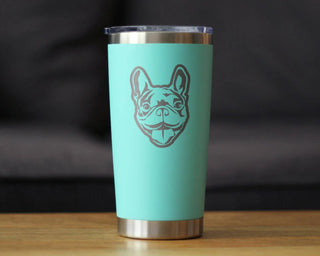 Happy Frenchie Insulated Travel Tumbler French Bulldog Gifts