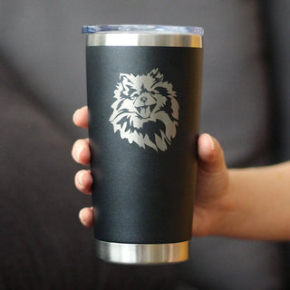Pomeranian Face Insulated Travel Tumbler - Pomeranians Gifts